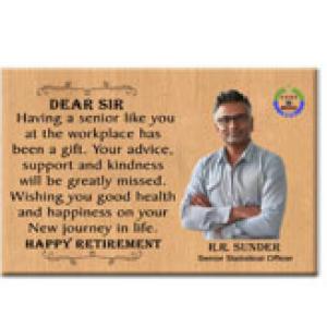 Personalized Wooden Photo Plaque with Photos | Happy Retirement Life Gift for Father | Lecturer | Senior | Manager.