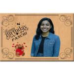 Gugan's Personalized UV Printed Wooden Plaque with Photo & Text – Unique Wood Photo Gift for Him, Her, Mom, Dad, Friend