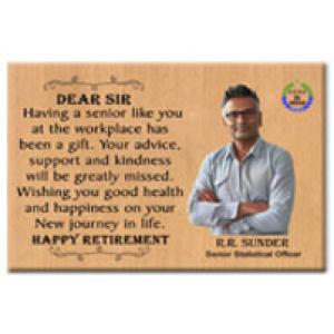 Personalized Wooden Photo Plaque with Photos | Happy Retirement Life Gift for Father | Lecturer | Senior | Manager. (12 X 8 Inches)