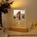 Gugan's Gifts Personalized Photo Lamp for Couples – Custom Acrylic LED Night Light with Photo, Name & Date, Gift for Anniversary, Wedding or Birthday