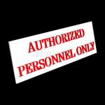 Authorized Personnel Only Acrylic Sign Board Display for Office Restaurant Hospital Mall Colleges School Hotels Bank Self Adhesive Engraved Acrylic Signboard Signage (12 X 3 Inches)