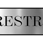 Sign For Physically Challenged People's Restroom Toilet Washroom ABS Plastic Self Adhesive Signboard Signage for Office, Hospitals, Supermarket | Engraved Acrylic Sheet (12 X 3 Inches)