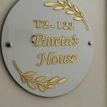 Name Plate for Flat/Home/Hotel name plate for home entrance round shape Gold 3d emboss 10x10 inch with screws