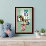 Customized Collage Photo Frames for Wall, Personalised Photo Frame for Birthday, Anniversary, Wedding Gift (12 x 8 Inches, Design 04)