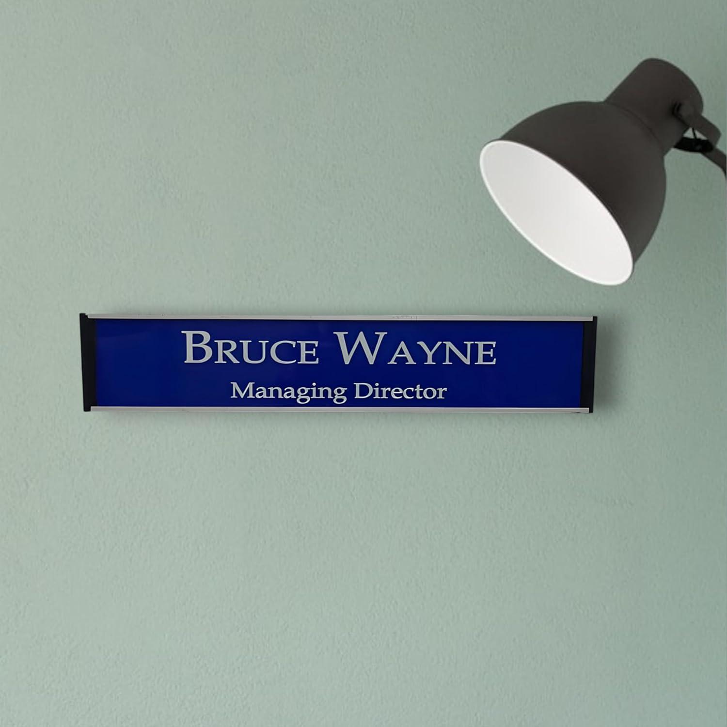 Aluminum Nameplate Holder