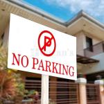 No Parking Acrylic Sign Board Display for Office Restaurant Hospital Mall Colleges School Hotels Bank Self Adhesive Engraved Acrylic Signboard Signage (12 X 6 Inches)