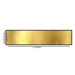 Parking Signs with Self Adhesive Signboard Signage for Office, Hospitals, Colleges, Supermarket | Laser Engraved Acrylic Sheet (12 X 4 Inches) (Residents Parking, Gold)