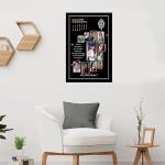 Customized Birthday Month Calendar OR Custom Message Engineered Wood Photo Frames (Black, 12x8 Inch) | Personalised Wall Room and Home Decor Birthday Gift For Wife, Husband, Parents, Friend