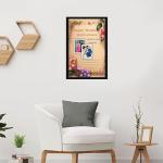 Personalized Wedding Anniversary Engineered Wood Photo Frame With Message For Wall Decoration | 10x15 Inch