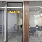 OFFICE Signboard For Office, Hotel, Mall, School, College, Hospital, Restaurant | Color- Gold and Black (12x3 Inches) | ABS Plastic Self Adhesive Signboard Signage | Engraved Acrylic Sheet