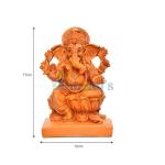 Lord Ganesha Idol Decorative Ganesh Ji Statue Showpiece Figurine for Home Decor, Office, Living Room, Pooja Room, Temple, House Warming Gift (Design 02)