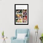 Customized Collage Photo Frames for Wall, Personalised Photo Frame for Birthday, Anniversary, Wedding Gift (12 x 8 Inches, Design 01)