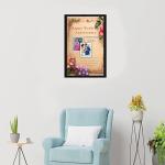 Personalized Wedding Anniversary Engineered Wood Photo Frame With Message For Wall Decoration | 10x15 Inch