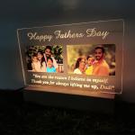 Gugan's Custom Father's Day Night Light – Personalized Photo Gift for Dad, Home Décor Keepsake, LED Lamp from Son or Daughter, Gift for Husband