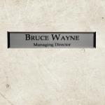 Gugan's Nameplate with Modern Aluminum Nameplate Holder for Wall or Door, Adhesive Backing Included (Clear, 30 x 06 cm)