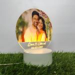 Gugan's Personalized Photo Heart Night Light, Couple Photo Lamp, Custom Acrylic Frame, Bedroom Decor, Custom Led Night Light, Gift for Her Him