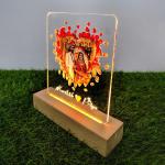 Gugan's Gifts Personalized Photo Lamp for Couples – Custom Acrylic LED Night Light with Photo, Name & Date, Gift for Anniversary, Wedding or Birthday (Model 6)