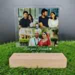 Gugan's Gifts Personalized Photo Lamp for Couples – Custom Acrylic LED Night Light with Photo, Name & Date, Gift for Anniversary, Wedding or Birthday (Model 3)