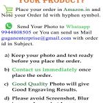 Gifts Personalized wooden engraved photo Plaque for Table – Happy Christmas | X-mas | New Year Gift (6 x 4 Inches)