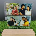 Gugan's Gifts Personalized Photo Lamp for Couples – Custom Acrylic LED Night Light with Photo, Name & Date, Gift for Anniversary, Wedding or Birthday (Model 4)