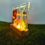 Gugan's Personalized Photo Lamp for Friends – Custom Acrylic LED Night Light with Message Bottle(DIY)- Write Your own