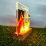 Gugan's Gifts Personalized Photo Lamp for Birthday – Custom Acrylic LED Night Light with Message Bottle(DIY)- Write Your own (Model 2)