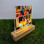 Gugan's Gifts Personalized Photo Lamp for Couples – Custom Acrylic LED Night Light with Photo, Name & Date, Gift for Anniversary, Wedding or Birthday (Model 2)
