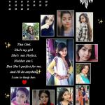 Customized Birthday Month Calendar OR Custom Message Engineered Wood Photo Frames (Black, 12x8 Inch) | Personalised Wall Room and Home Decor Birthday Gift For Wife, Husband, Parents, Friend