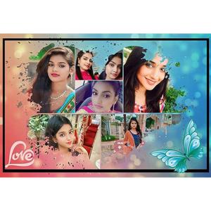 Personalised Collage Photo Frames For Wall Decoration & Table Top (10x15 Inch) | Personalised Engineered Wood Photo Frame For Birthday, Anniversary, Wedding Gift, Bedroom, Living Room -D1