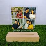 Gugan's Gifts Personalized Photo Lamp for Couples – Custom Acrylic LED Night Light with Photo, Name & Date, Gift for Anniversary, Wedding or Birthday (Model 4)