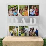Gugan's Custom Father's Day Night Light – Personalized Photo Gift for Dad, Home Décor Keepsake, LED Lamp from Son or Daughter, Gift for Husband