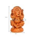 Lord Ganesha Idol Decorative Ganesh Ji Statue Showpiece Figurine for Home Decor, Office, Living Room, Pooja Room, Temple, House Warming Gift (Design 07)