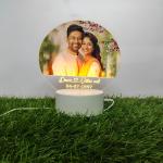 Gugan's Personalized Photo Heart Night Light, Couple Photo Lamp, Custom Acrylic Frame, Bedroom Decor, Custom Led Night Light, Gift for Her Him