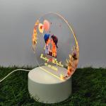 Gugan's Gifts Acrylic Personalized Illusion Photo Lamp – A Customizable lamp with Name, and Date, Perfect for Couples. (Model 6)