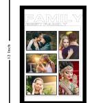 Customized Collage Photo Frames for Wall, Personalised Photo Frame for Birthday, Anniversary, Wedding Gift (12 x 8 Inches, Design 01)