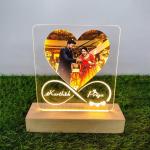 Gugan's Gifts Personalized Photo Lamp for Couples – Custom Acrylic LED Night Light with Photo, Name & Date, Gift for Anniversary, Wedding or Birthday (Model 5)