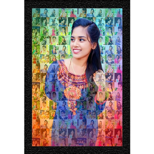 Personalized Mosaic Photo Frame 12 x 18 inches A3+ Size