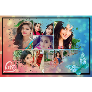 Personalised Collage Photo Frames For Wall Decoration & Table Top (10x15 Inch) | Personalised Engineered Wood Photo Frame For Birthday, Anniversary, Wedding Gift, Bedroom, Living Room -D1