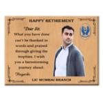 Personalized Wooden Photo Plaque with Photos | Happy Retirement Life Gift for Father | Lecturer | Senior | Manager.