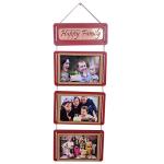 Happy Family Engineered Wood Wall Hanging Photo Frame For Wall & Home Decoration | Size - 24x7 Inch| Best Gift For Family Members, Couple, Husband, Wife, Father, Mother, Brother, Sister