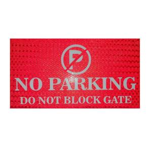 No Parking Signage with Self Adhesive | For Hospital, Shops, Mall, Office, Schools, Clinic, Factory, Restaurant, Garden | Sign Board Sticker (No parking In Front of Gate)
